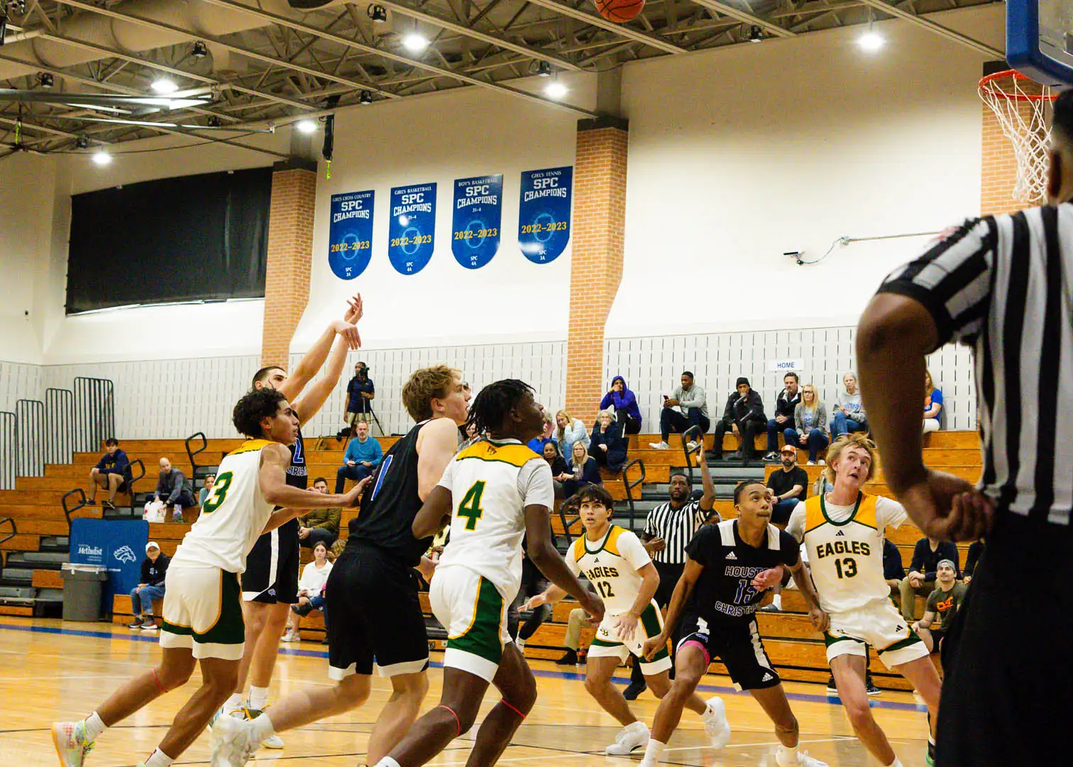 Houston Christian vs Ft Bend Christian Academy, Basketball Tournament Action