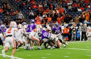 Angleton Wildcats Edge La Porte Slicers 24-21 in Thrilling Playoff Battle Game action from the Angleton Wildcats and La Porte Slicers playoff matchup, captured by JCurtisMedia for GameDaySportsJournal.com