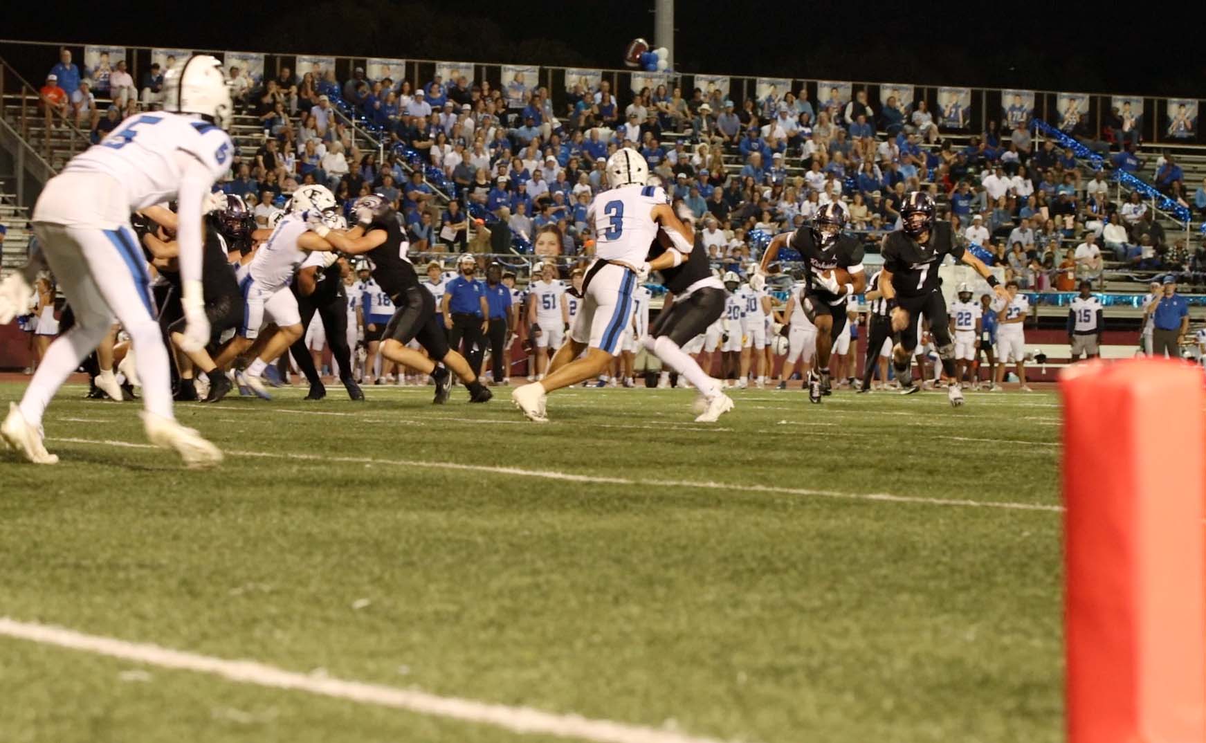 Wayne Shanks Jr. rushes for over 200 yards in Kinkaid vs Episcopal football 2025 SPC 4A state championship win at Stafford ISD Stadium