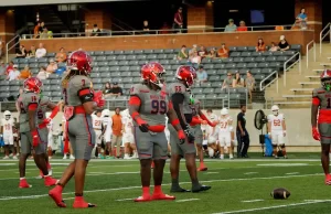Manvel Rolls Past Alvin 53-0 at Freedom Field, Moves to 4-0 Manvel defensive linemen Amir Bowers and Jacob Jakes line up against the Alvin Yellowjackets