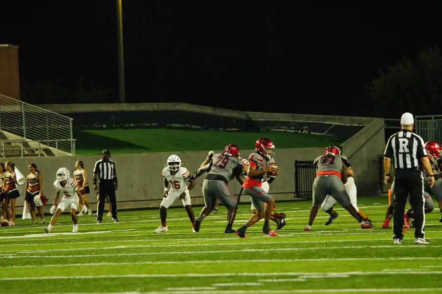 Manvel football under the lights at Freedom Field