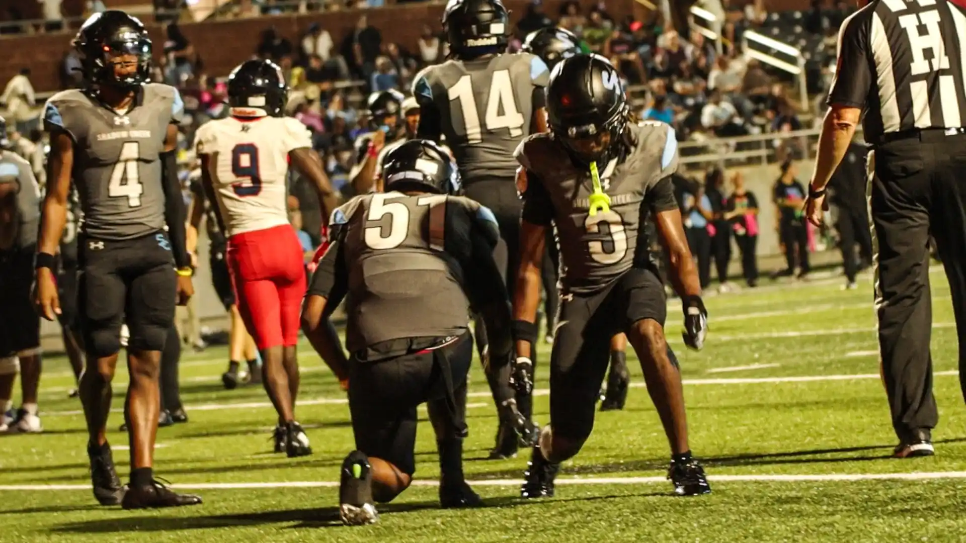 Shadow Creek and Dawson varsity football at Freedom Field